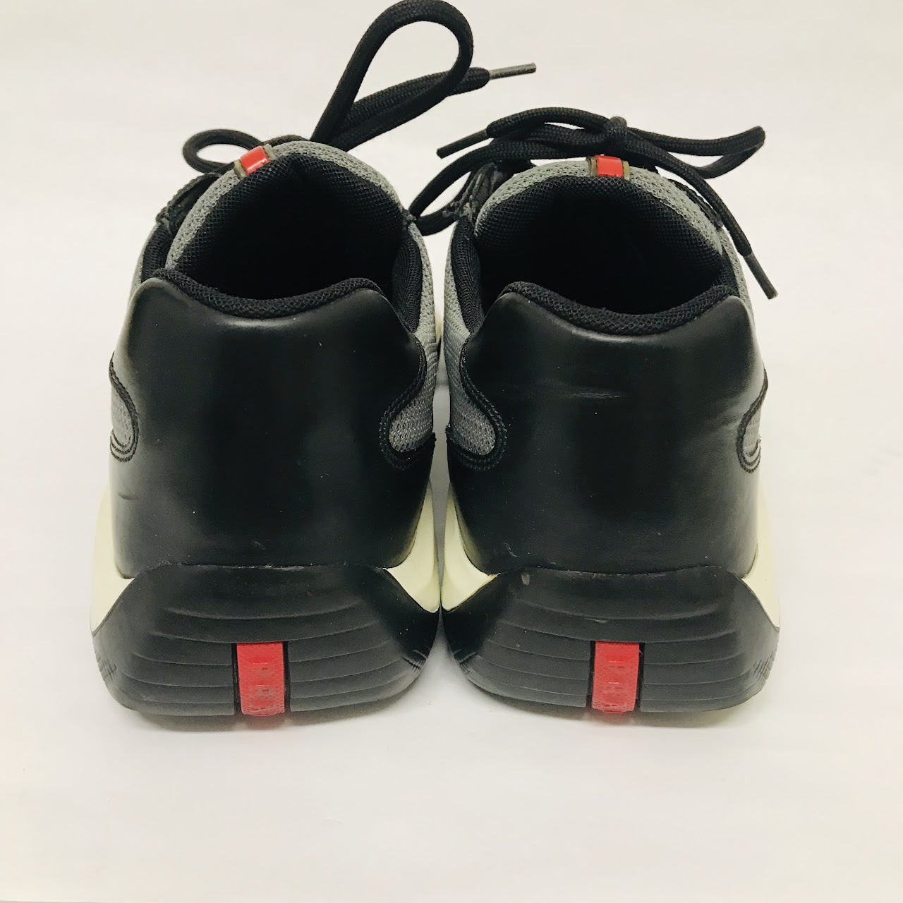 Prada Sport Black Leather Sneakers