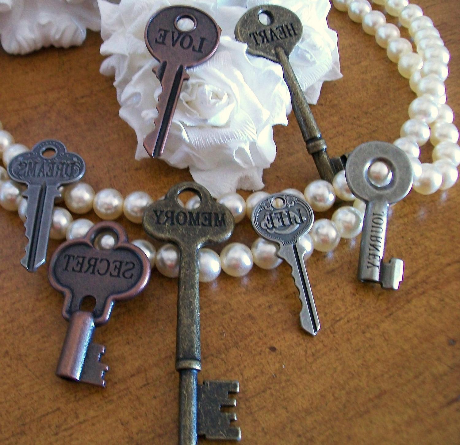 CUSTOM ORDER For Suesanne-KEYS - 100 adorable vintage style keys-metal word