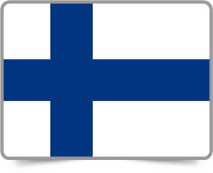 Finnish framed flag icons with box shadow