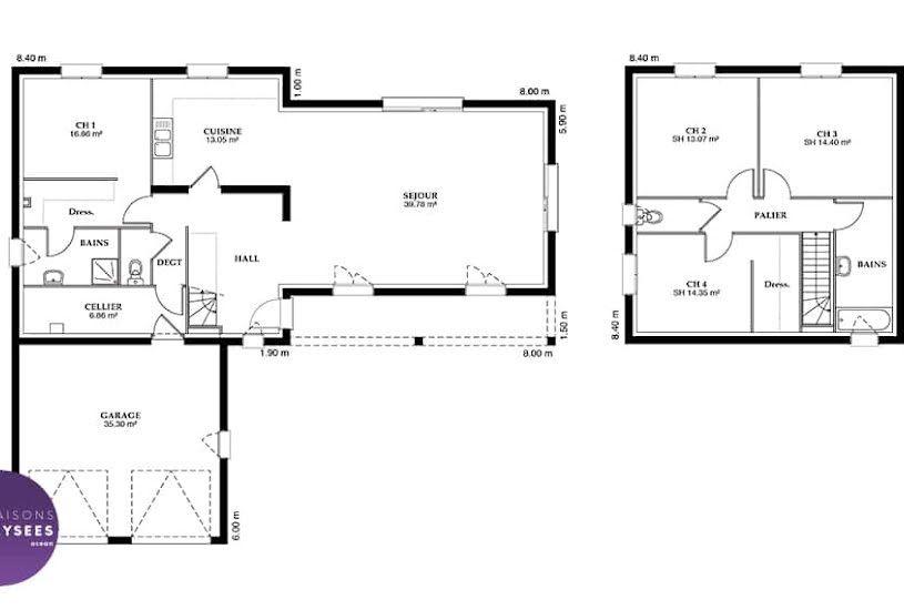  Vente Terrain + Maison - Terrain : 847m² - Maison : 116m² à Le Château-d'Oléron (17480) 