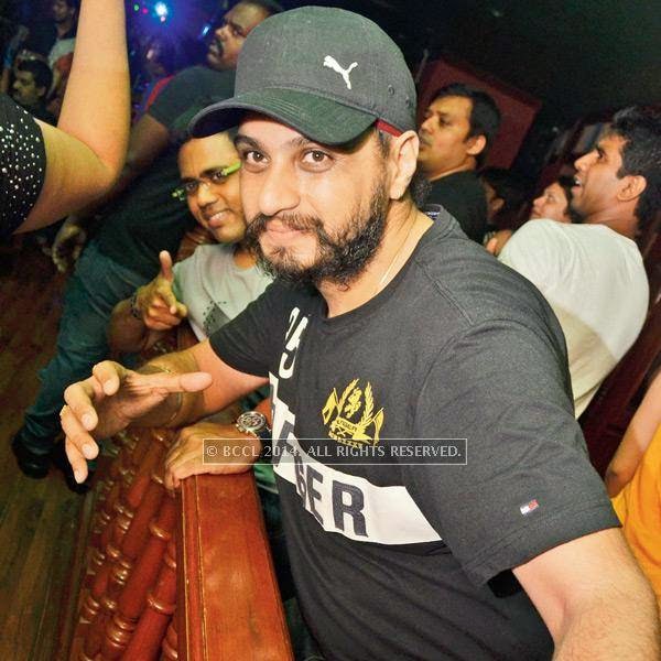 Bunny celebrates the FIFA final match at a city-pub in Bhopal.