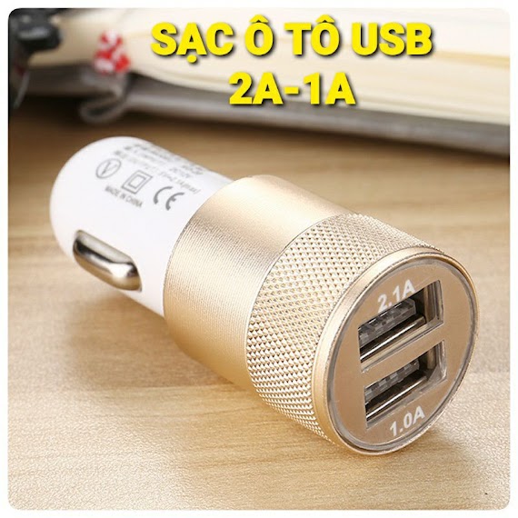 Sạc Pin Điện Thoại Usb Trên Xe Ô Tô - Yobomall