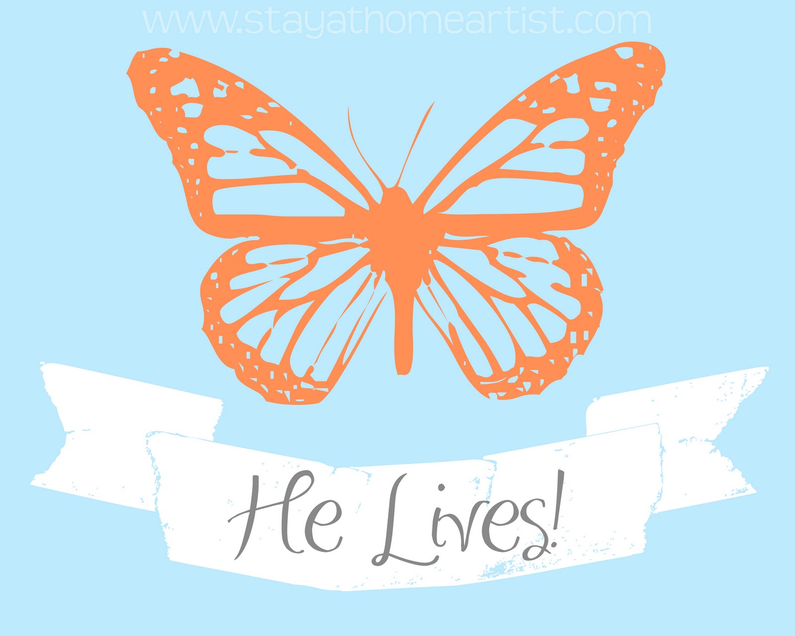 Easter Butterfly New Life Easter Printable Craft