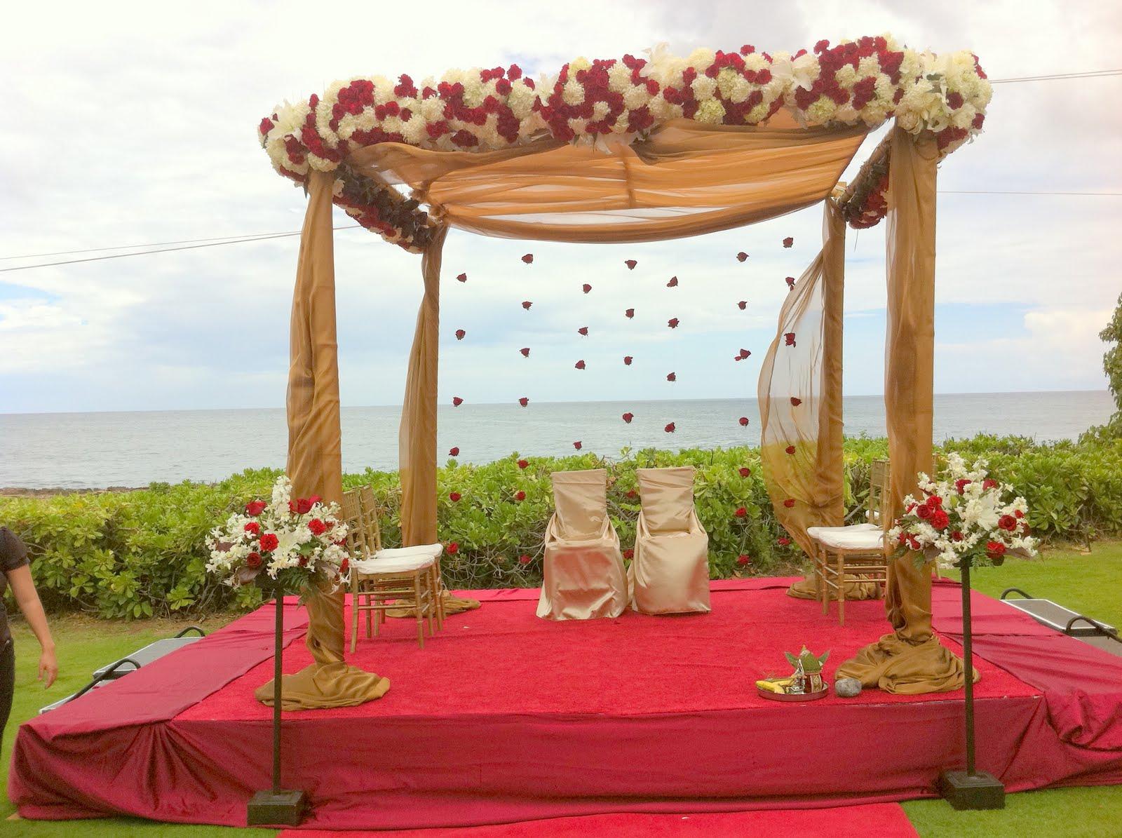 Indian wedding Mandap with the