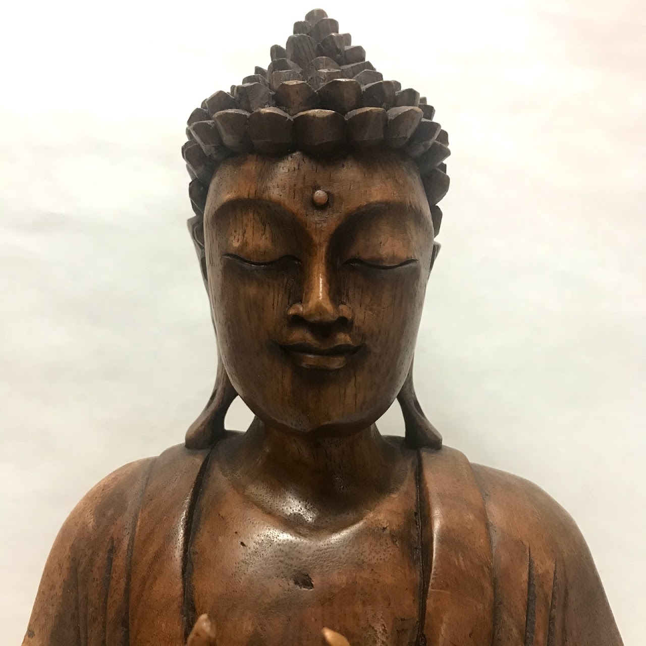 Carved Wood Buddha Statue