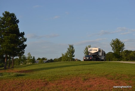 Our site on top of the hill