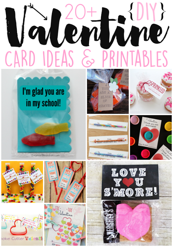 20  DIY Valentine Card Ideas & Printables at GingerSnapCrafts.com #Valentines #DIY 