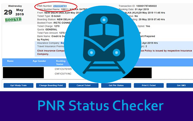 PNR Status Check- Live Train PNR Status