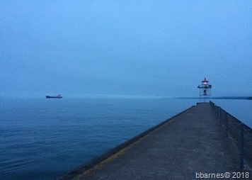 Lighthouse and ship 2 Harbors 09042018