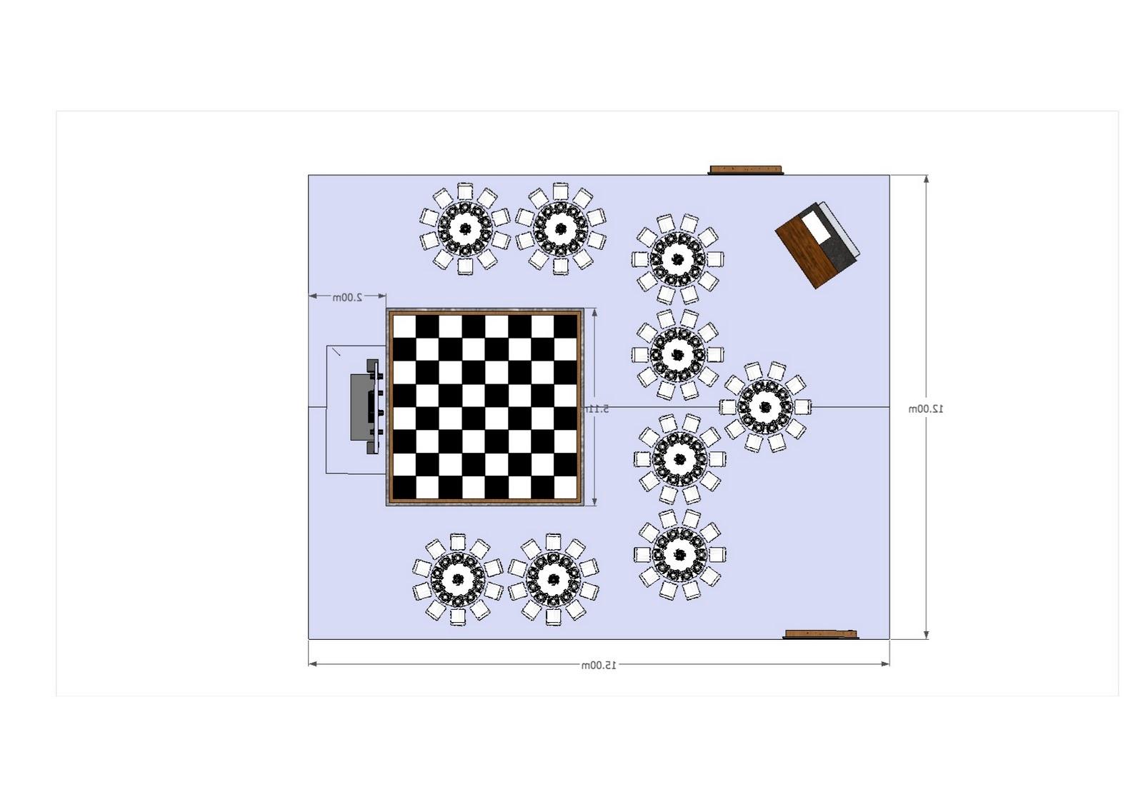 Wedding Layout for 90 guests.