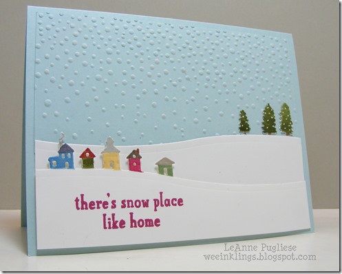 LeAnne Pugliese WeeInklings Snow Place Sleigh Ride Stampin Up Christmas