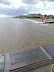 One of the many brass remembrance plates on the rails of Southwold Pier