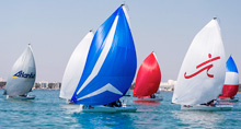 J/70s sailing Bacardi Miami sailing week