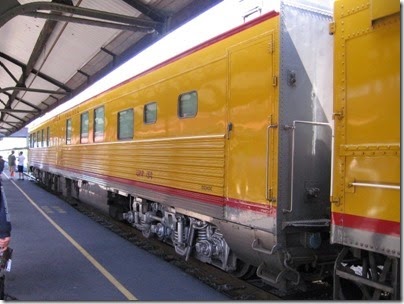 IMG_6076 Union Pacific Business Car #150 Sunset at Union Station in Portland, Oregon on May 9, 2009