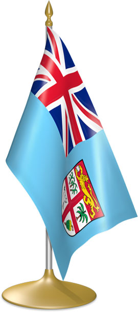 Fijian table flags - desk flags