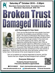 Broken Trust Damaged Minds 08 October 2016