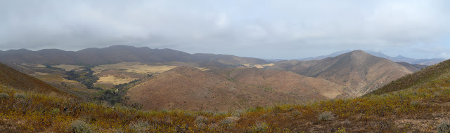 overlooking the valley from near the top