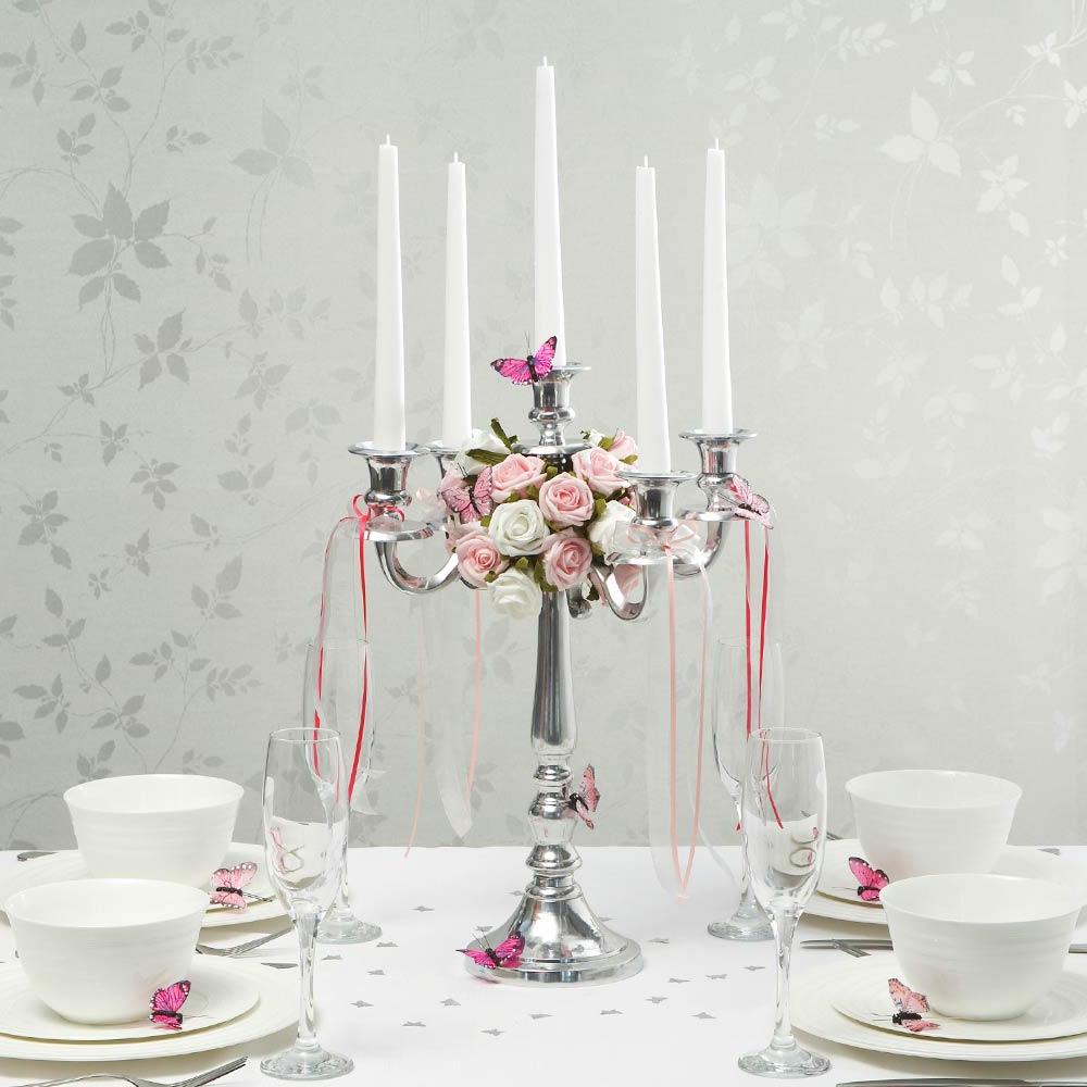 Silver Wedding Candelabra