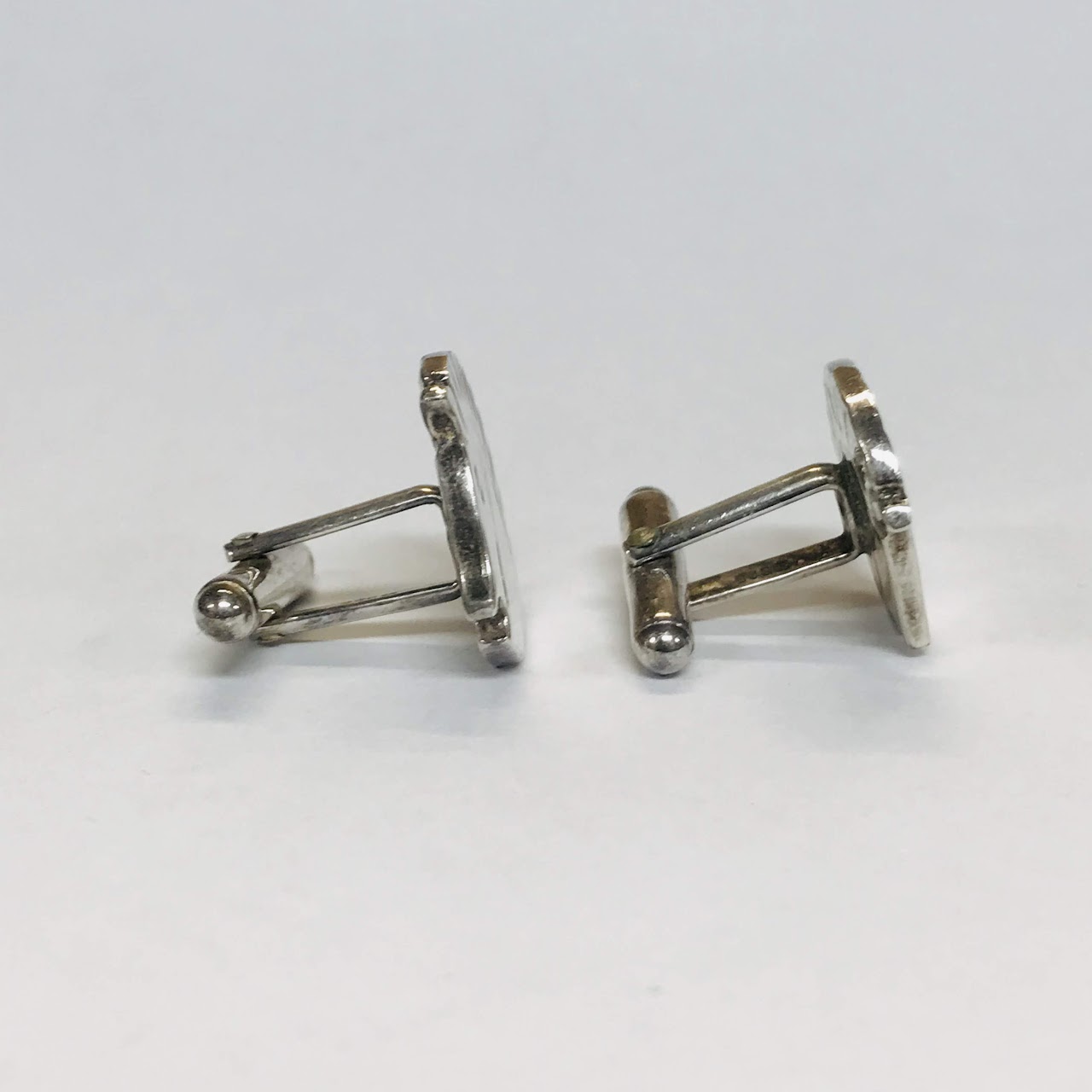 Sterling Silver Modernist Horse Head Cufflinks