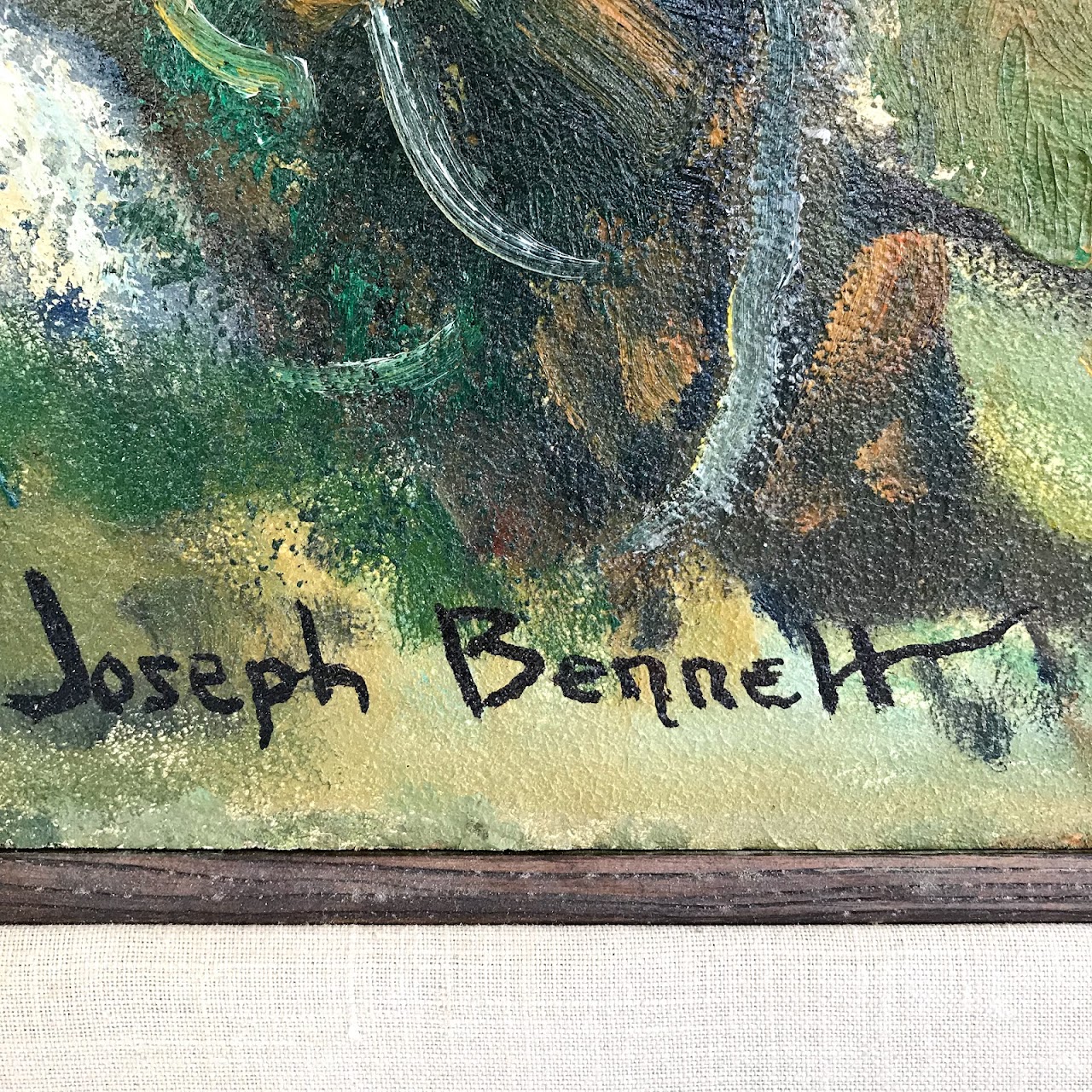 Joseph Hastings Bennett Signed Landscape Oil