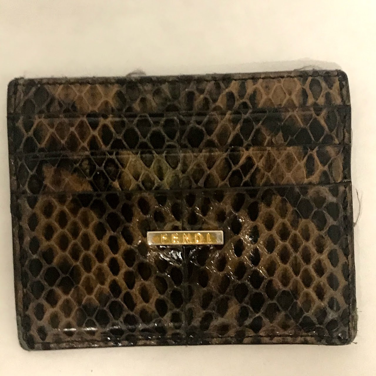 Fendi Snakeskin Card Case