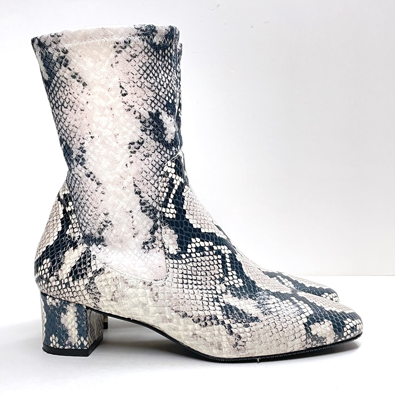 Stuart Weitzman Ernestine Python Print Boots