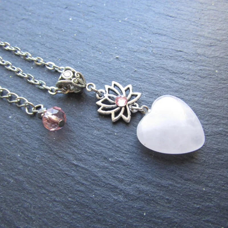 Hot Selling Hart Ketting Quartz Ketting Fabrieksverkoop. Een perfect cadeau voor vrouwen. Trendy sieraad.