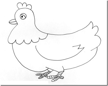 Dibujo De Gallinas Y Pollitos Para Colorear Colorear Dibujos