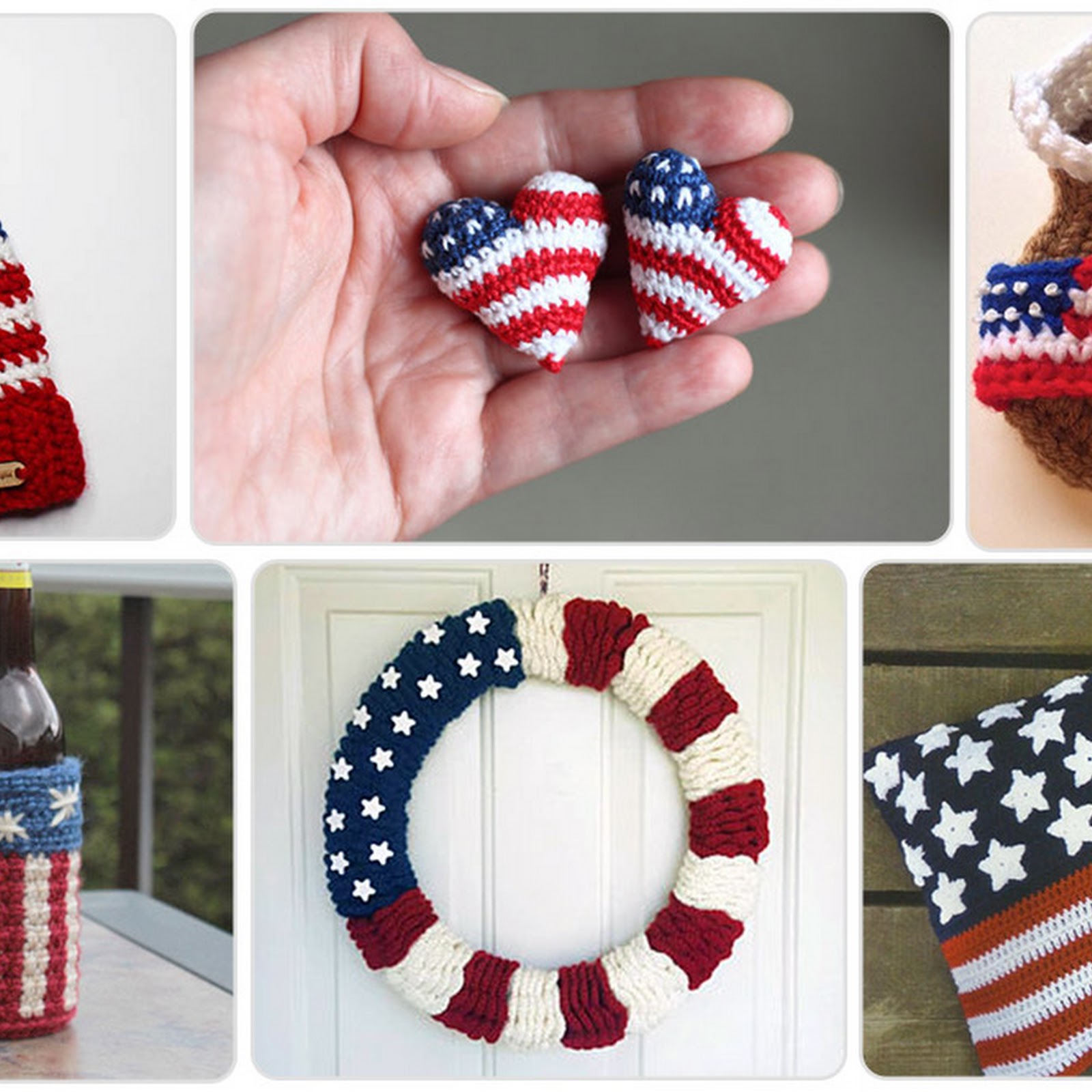 10 Crocheted American Flag projects