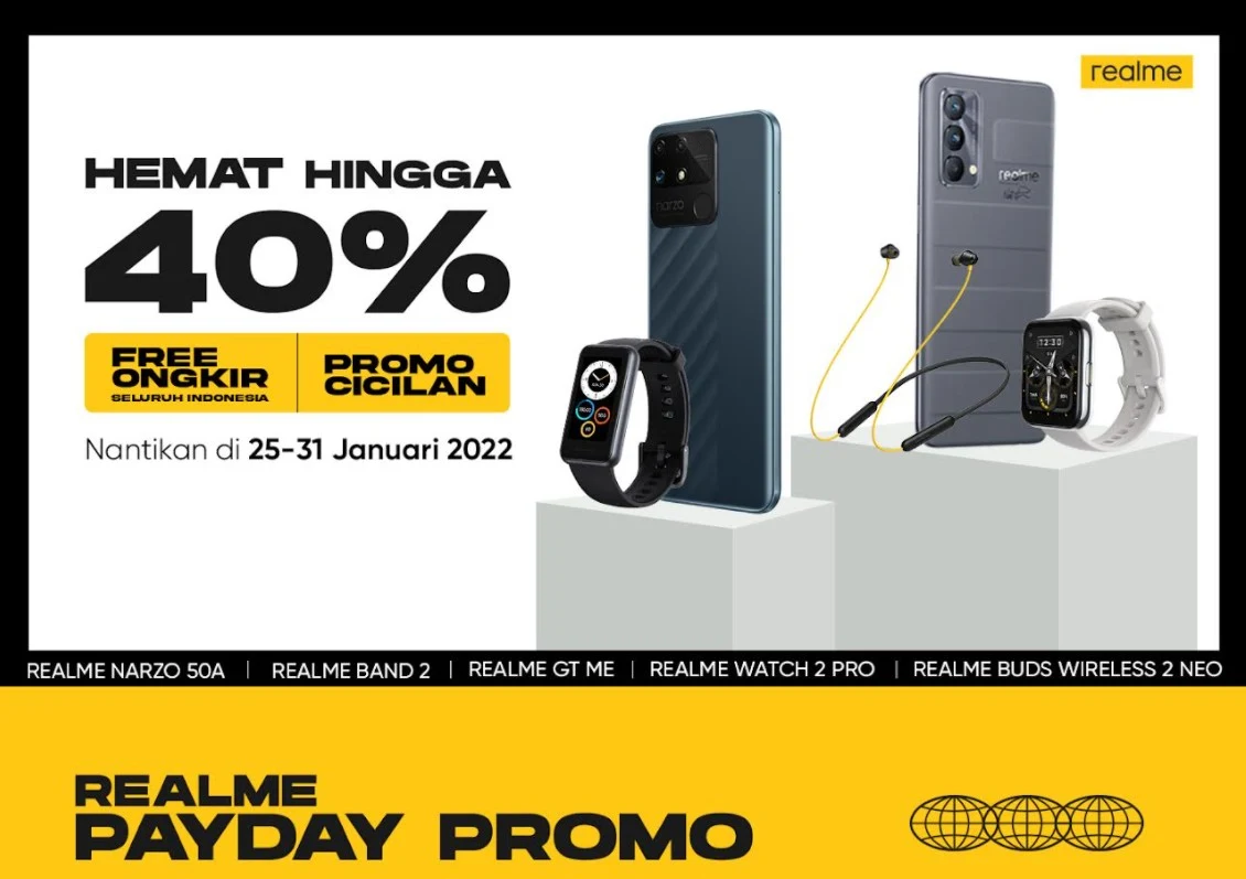 Realme Gelar Payday Promo di Semua Toko Online Resmi, Diskon Hingga 40%!