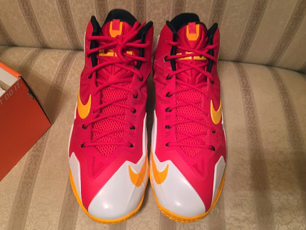 First Decent Look at Nike LeBron XI 11 Fairfax Home PE