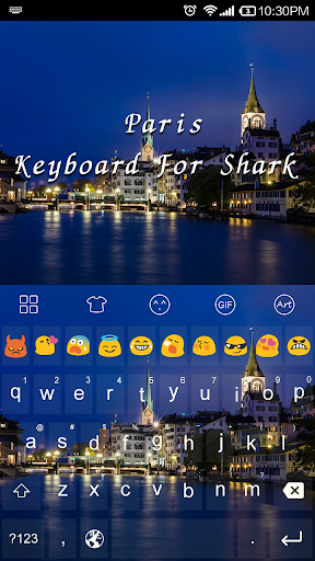 Emoji Keyboard-Night Paris