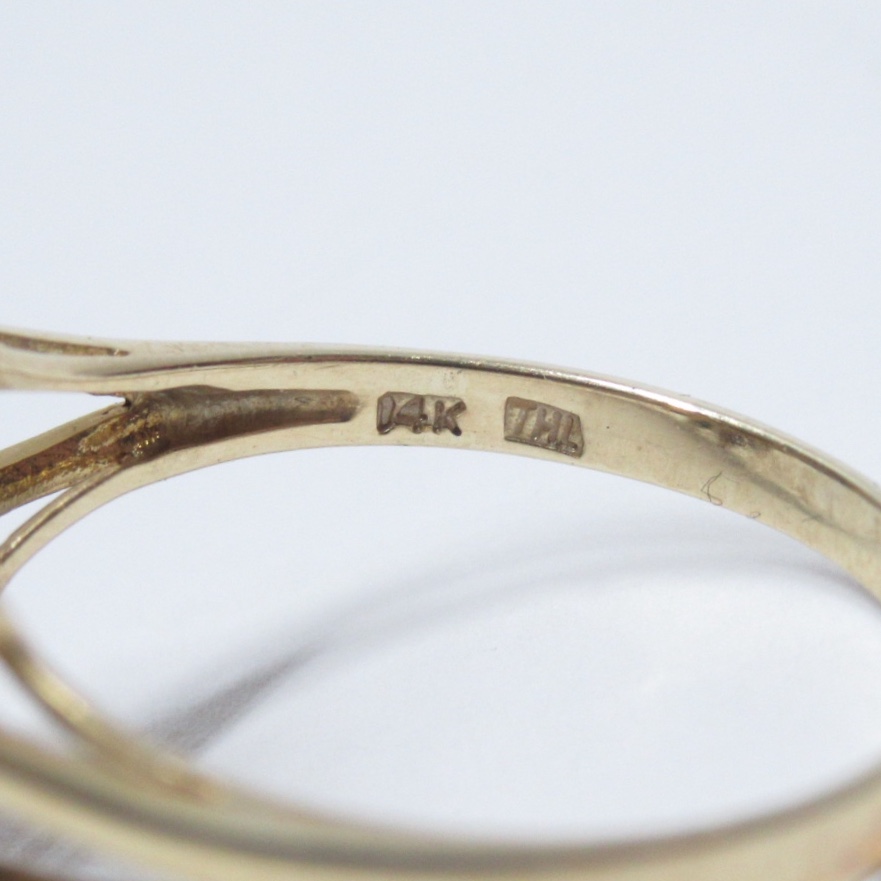 14K Gold & Sapphire Ring