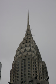 The top of the Chrysler Building