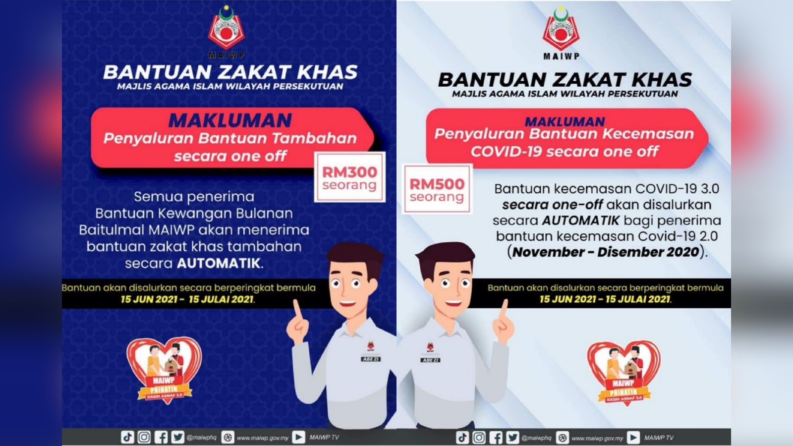 Bantuan zakat khas maiwp