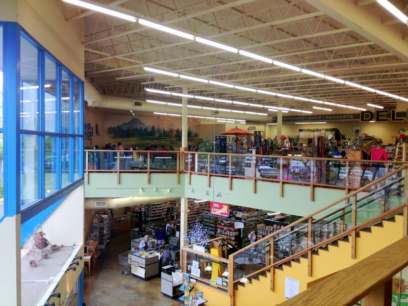 Looking across Marlene's Market & Deli from the 2nd floor event area.