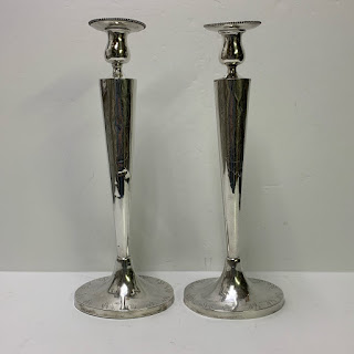 Sterling Silver 14.5" Candlestick Pair