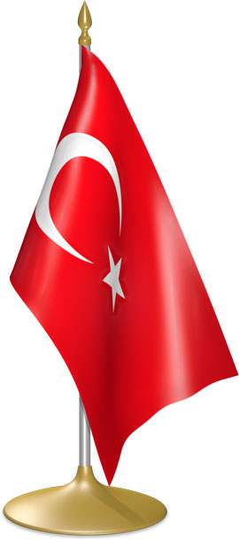 Turkish table flags - desk flags