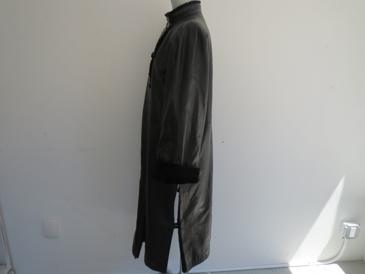 Yves Saint Laurent Fourures Leather Coat