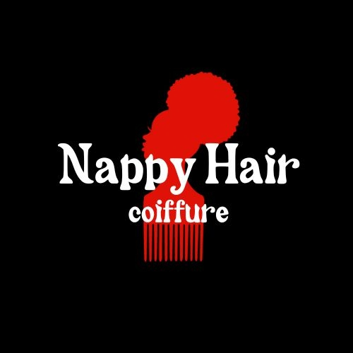 Nappy hair coiffure logo