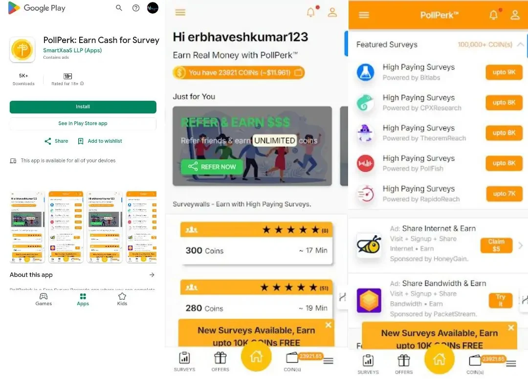 Pollperk app