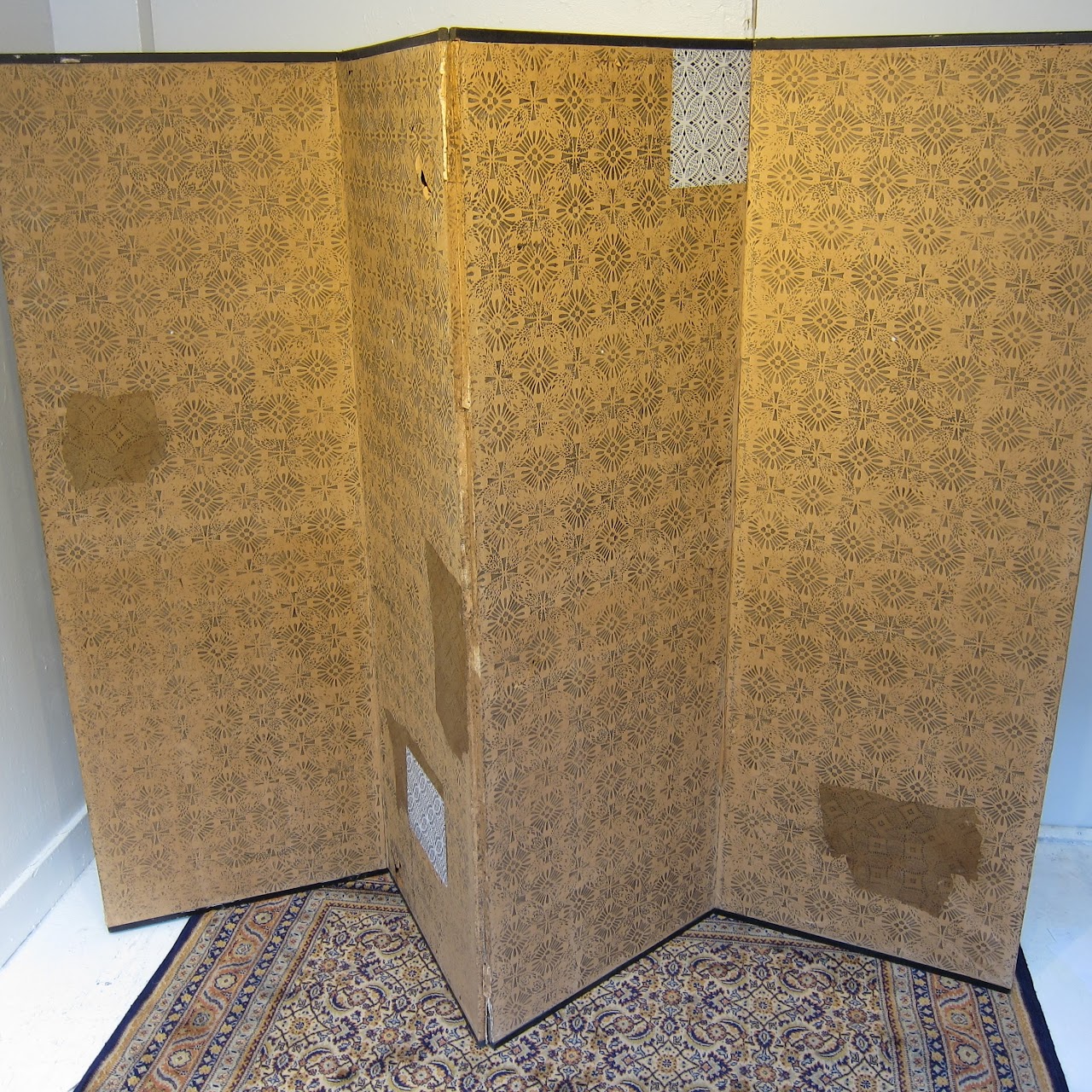 Hand-Painted Folding Screen