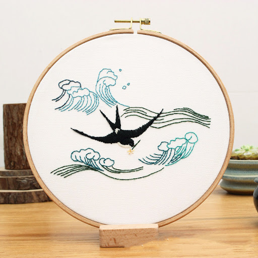 Title 1, Hand-Embroidered Material Package Chinese Style...