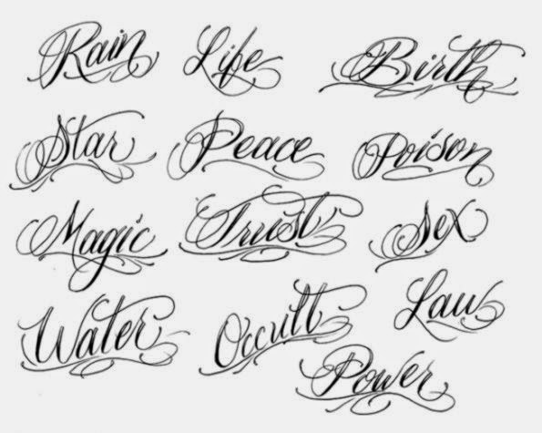 Cool fonts for tattoos script, tattoo font designs cursive