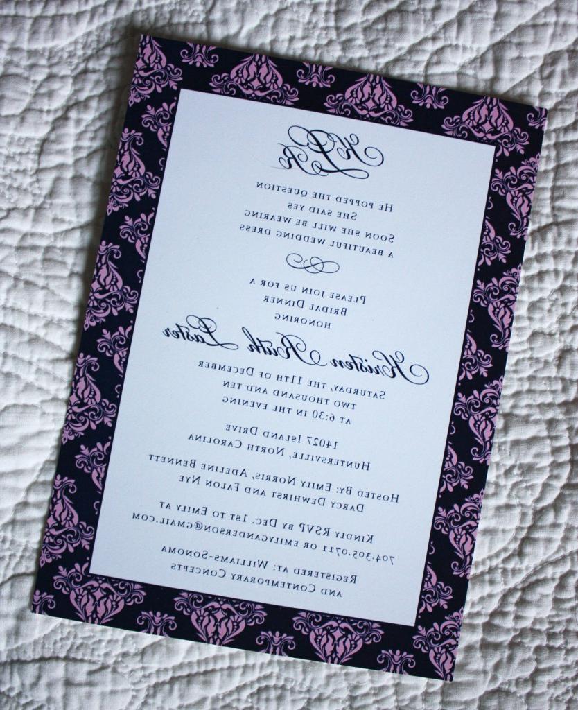 bridal shower invitations.