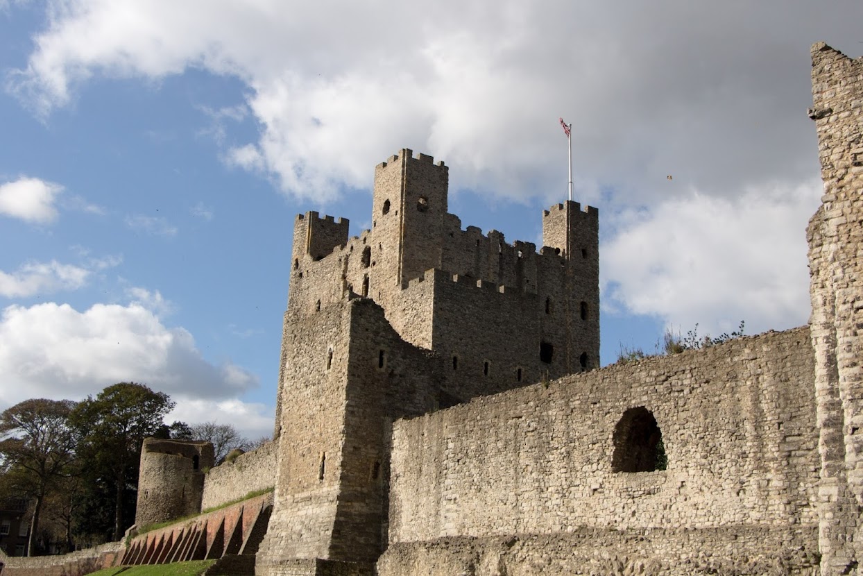 Rochester, kasteelruïne Engeland - oktober 2014