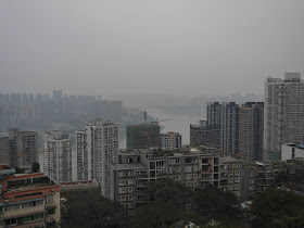 view from the Kansheng Building at Eling Park in Chongqing