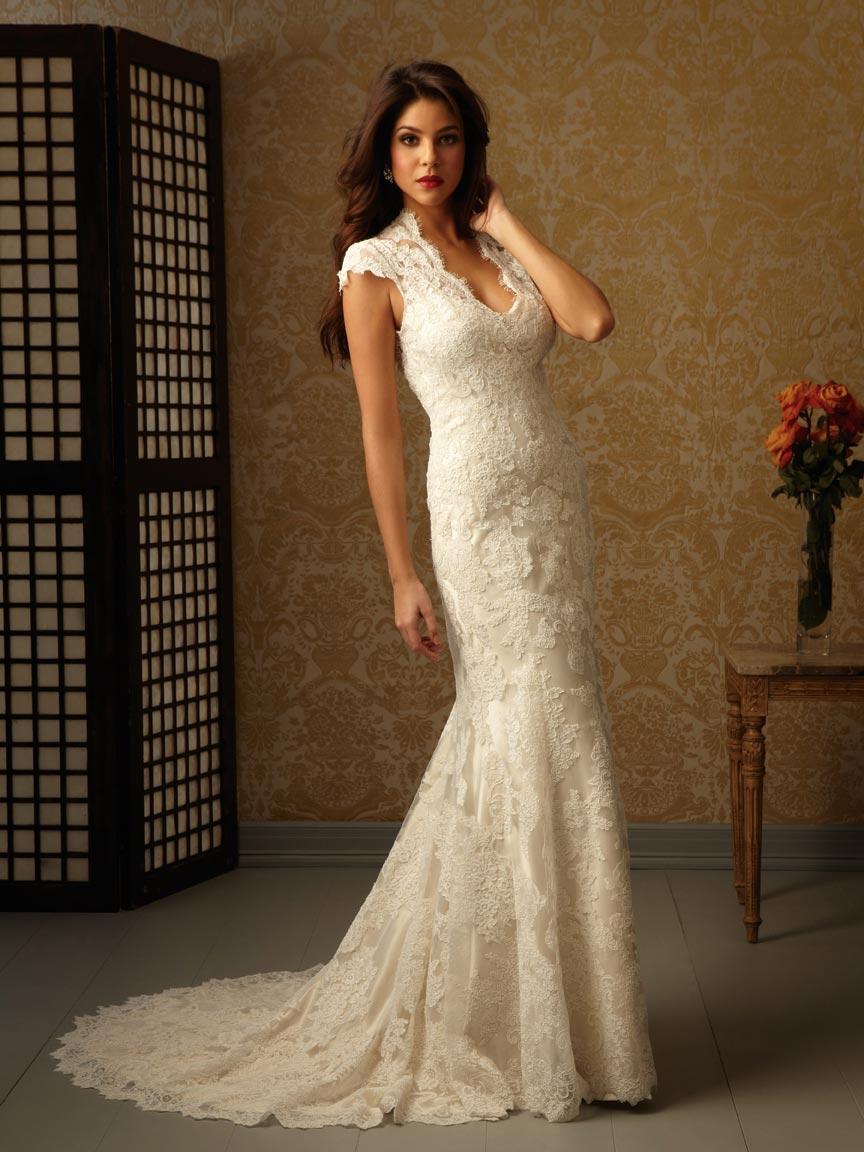 Elegant High neck Full Lace