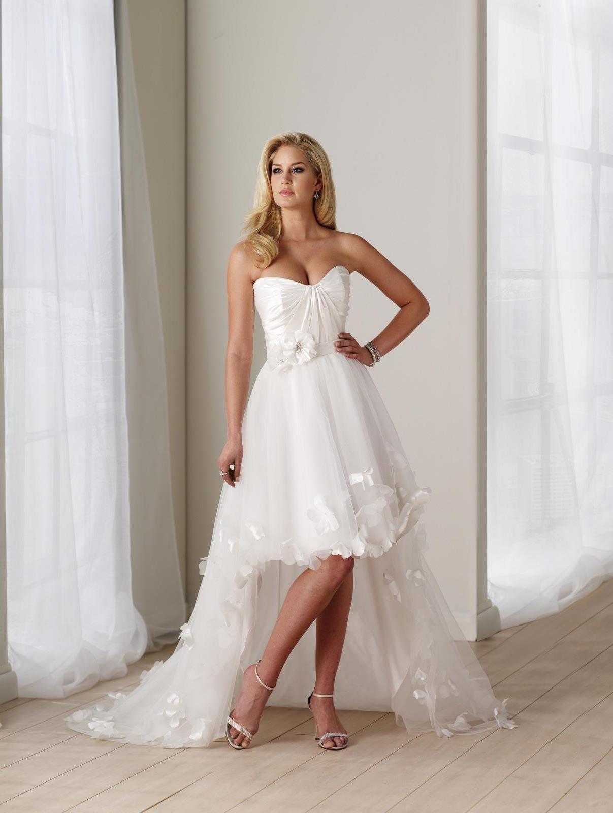 Ivory Wedding Dress High-Low