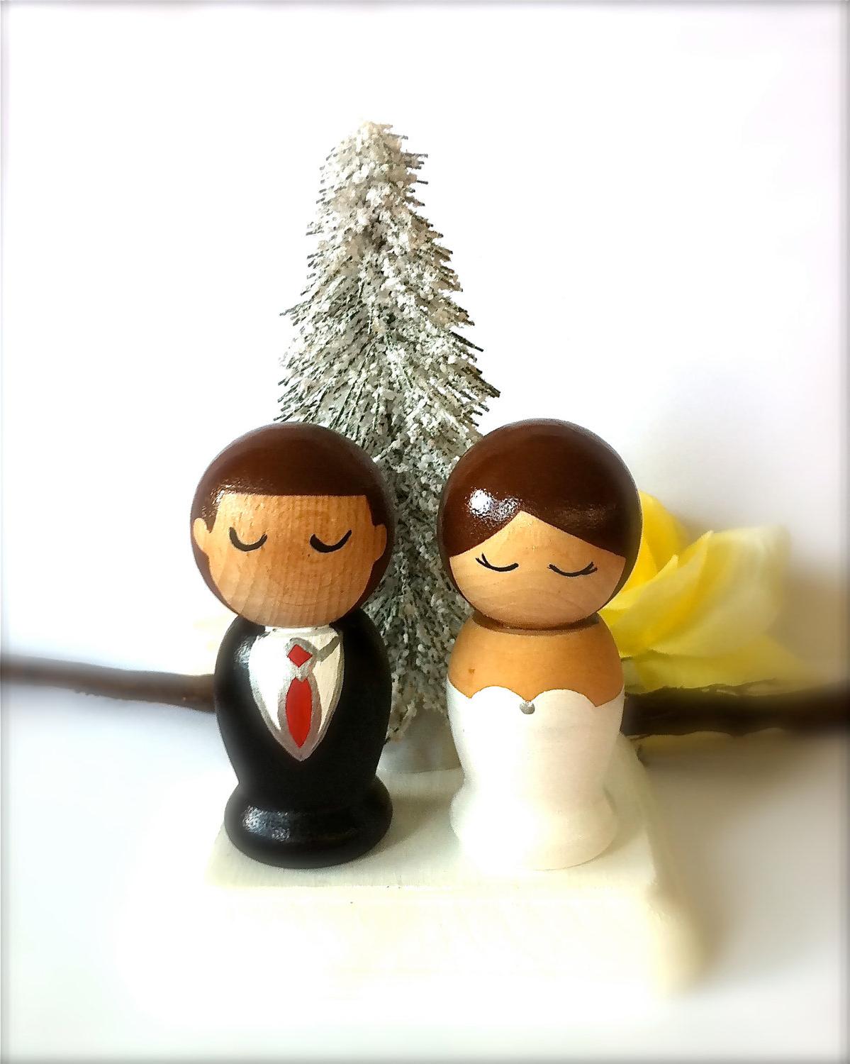 Christmas Wedding Cake Topper